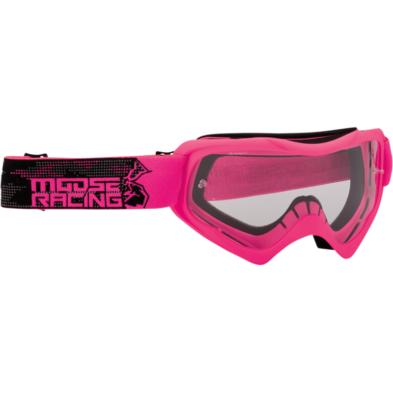 MOOSE RACING GOGGL QUALFR AGROID Pink Front - Driven Powersports