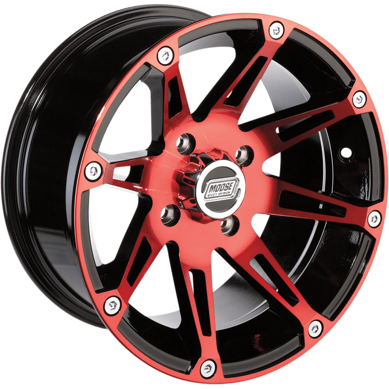 MOOSE UTILITY DIVISION TYPE 387X 14X8 4/110 4+4 MACHINED - Driven Powersports Inc.0230 - 0816387MOL148110BWR4
