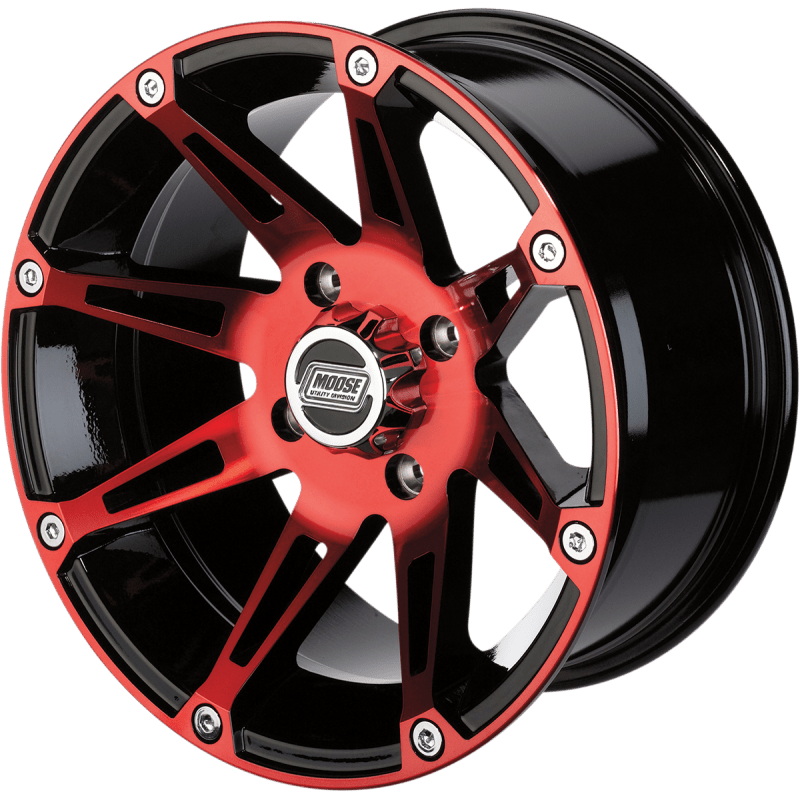 MOOSE UTILITY DIVISION TYPE 387X 14X8 4/110 4+4 MACHINED - Driven Powersports Inc.0230 - 0816387MOL148110BWR4
