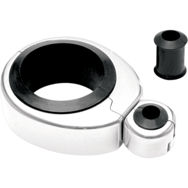 MOTION PRO CABLE CLAMPS 1 1/4" - 1 1/2" SINGLE CHROME - Driven Powersports Inc.11 - 0041