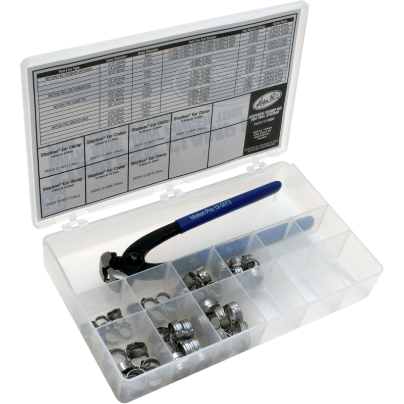 MOTION PRO STEPLESS CLAMP FUEL LINE FIT KIT W/TOOL (12 - 0083) - DRIVEN Canada's Powersports 12 - 0083