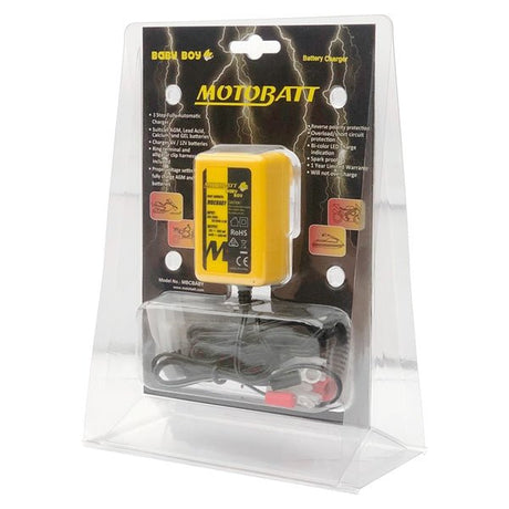 MOTOBATT BATTERY CHARGER BABY BOY (MBCBABY) - DRIVEN Canada's Powersports 779420732968MBCBABY