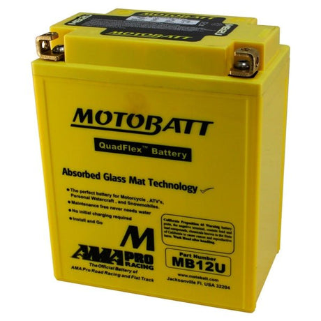 MOTOBATT QUADFLEX AGM BATTERY (MB12U) - DRIVEN Canada's Powersports 6947312400149MB12U