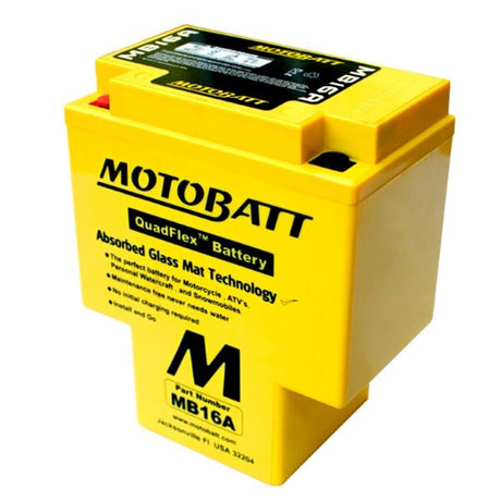 MOTOBATT MB16A BATTERY QUADFLEX (MB16A) - DRIVEN Canada's Powersports 779421335731MB16A
