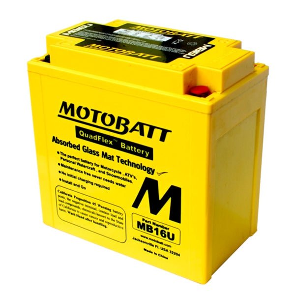 MOTOBATT MB16U BATTERY QUADFLEX (MB16U) - DRIVEN Canada's Powersports 779421335724MB16U