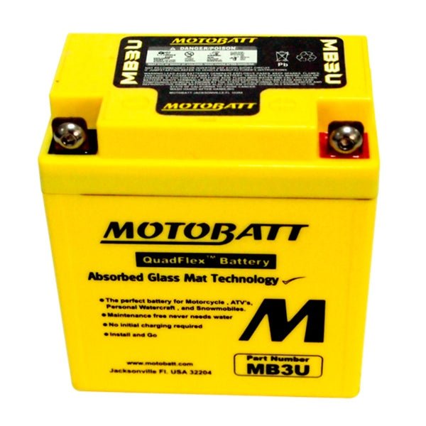 MOTOBATT MB3U BATTERY QUADFLEX (MB3U) - DRIVEN Canada's Powersports 779421335595MB3U