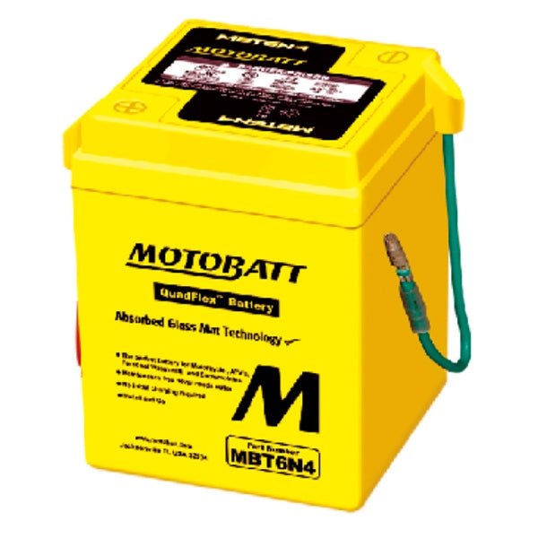 MOTOBATT MBT6N4 BATTERY QUADFLEX (MBT6N4) - DRIVEN Canada's Powersports 779421335557MBT6N4