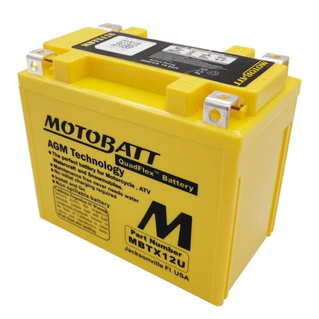 MOTOBATT QUADFLEX AGM BATTERY (MBTX12U) - DRIVEN Canada's Powersports 6947312400040MBTX12U