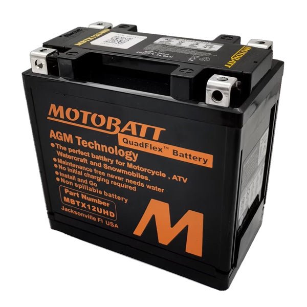 MOTOBATT MBTX12UHD BATTERY QUADFLEX (MBTX12UHD) - DRIVEN Canada's Powersports 882834109148MBTX12UHD