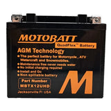 MOTOBATT MBTX12UHD BATTERY QUADFLEX (MBTX12UHD) - DRIVEN Canada's Powersports 882834109148MBTX12UHD