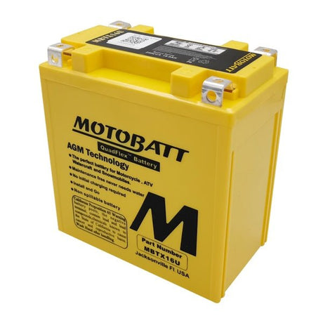 MOTOBATT QUADFLEX AGM BATTERY (MBTX16U) - DRIVEN Canada's Powersports 6947312400064MBTX16U