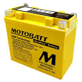 MOTOBATT QUADFLEX AGM BATTERY (MBTX20U) - DRIVEN Canada's Powersports 6947312400071MBTX20U
