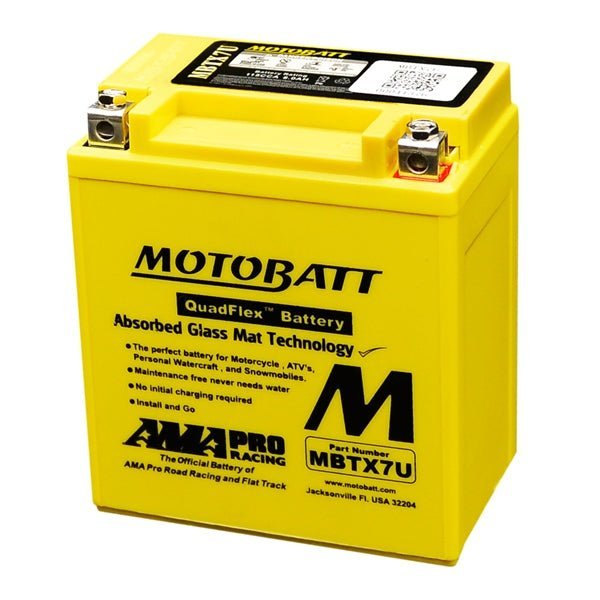 Motobatt MBTX7U Battery Quadflex (MBTX7U) - DRIVEN Canada's Powersports 779421335632MBTX7U