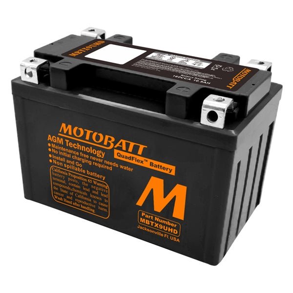 MOTOBATT MBTX9UHD BATTERY QUADFLEX (MBTX9UHD) - DRIVEN Canada's Powersports 882834109131MBTX9UHD