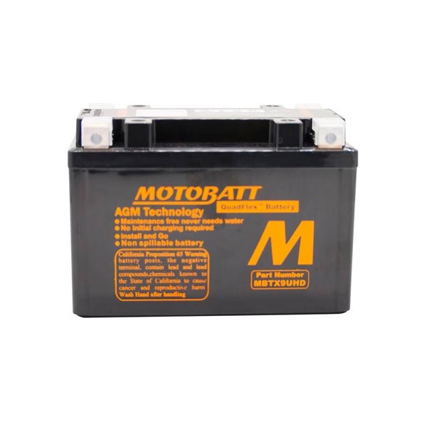 MOTOBATT MBTX9UHD BATTERY QUADFLEX (MBTX9UHD) - DRIVEN Canada's Powersports 882834109131MBTX9UHD