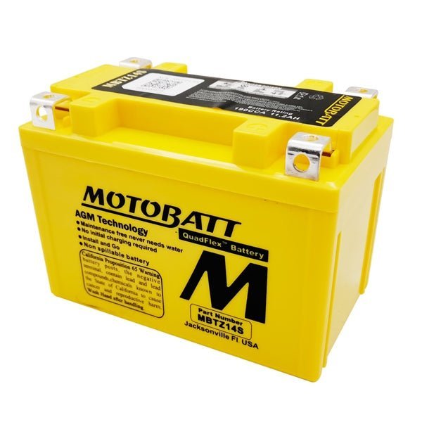 Motobatt MBTZ14S Battery Quadflex (MBTZ14S) - DRIVEN Canada's Powersports 779421335717MBTZ14S