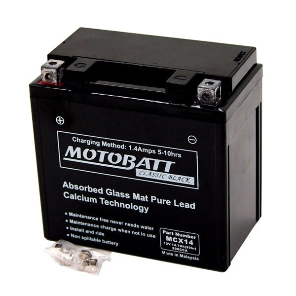 Motobatt MCX14 Battery AGM Classic (MCX14) - DRIVEN Canada's Powersports 779421336196MCX14