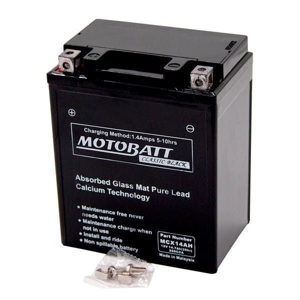 Motobatt MCX14AH Battery AGM Classic (MCX14AH) - DRIVEN Canada's Powersports 779421336219MCX14AH