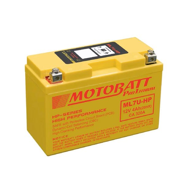 MOTOBATT ML7U - HP BATTERY PRO LITHIUM (ML7U - HP) - DRIVEN Canada's Powersports 779422520358ML7U - HP