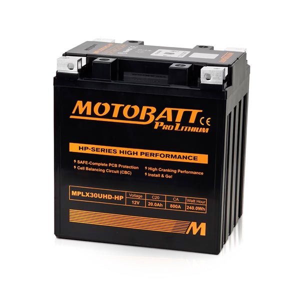 MOTOBATT MLX30UHD - HP BATTERY PRO LITHIUM (MLX30UHD - HP) - DRIVEN Canada's Powersports 779422520921MLX30UHD - HP