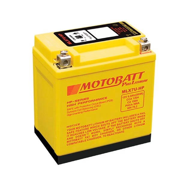 MOTOBATT MLX7U - HP BATTERY PRO LITHIUM (MLX7U - HP) - DRIVEN Canada's Powersports 779422520211MLX7U - HP