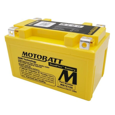 Motobatt Quadflex AGM Battery - DRIVEN Canada's Powersports 6947312400019MBTZ10S