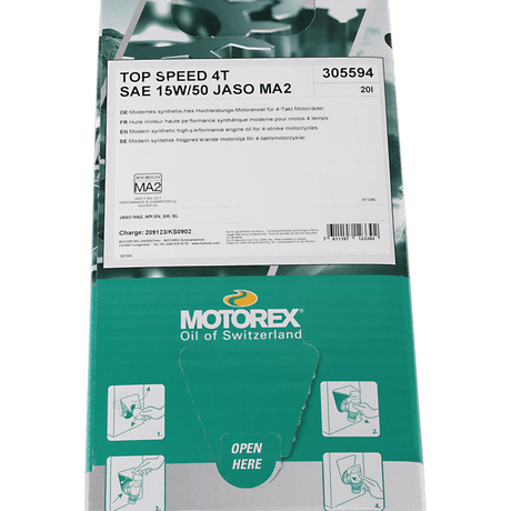 MOTOREX TOP SPEED 4T 15W50 20L (305594) - DRIVEN Canada's Powersports 305594