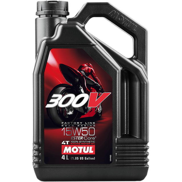 MOTUL 300V FACTORY LINE ROAD RACING 4T ENGINE OIL (104129) - DRIVEN Canada's Powersports 3374650247670104129