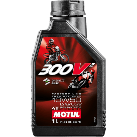 MOTUL (CS/12) 300V2 FL ROAD/OFF ROAD 10W50 1L Front - Driven Powersports