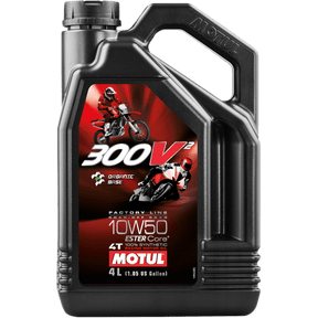 MOTUL 300V2 FACTORY LINE ROAD/OFF ROAD 4T ENGINE OIL (108587) - DRIVEN Canada's Powersports 3374650283579108587