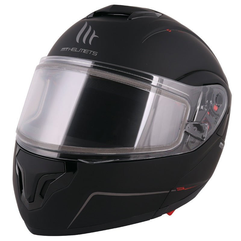 MT HELMETS ATOM V DOUBLE LENS HELMET MATTE TITANIUM (3XL) - DRIVEN Canada's Powersports 8502031IT - 025 - 223