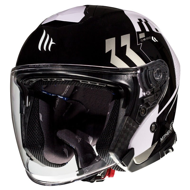 MT HELMETS THUNDER 3 JET SV HELMET - VENUS - GREY (XS) Gloss Purple Green XS - Driven Powersports