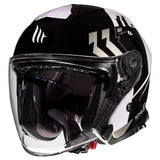 MT HELMETS THUNDER 3 JET SV HELMET - VENUS - GREY (XS) Gloss Purple Green XS - Driven Powersports