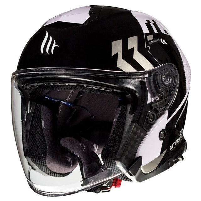 MT HELMETS THUNDER 3 JET SV HELMET - VENUS - GREY (XS) Gloss Purple Green XS - Driven Powersports
