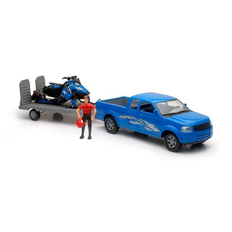 NEW RAY TOYS SCALE MODEL 1:18 PICK UP W/POL SNWMOBIL (SS - 37406A) - Driven Powersports Inc.093577374063SS - 37406A