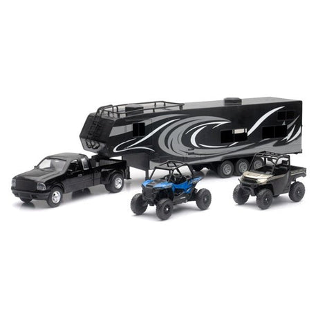 NEW RAY TOYS SCALE MODEL PICKUP TOY HAULER W/POL UTV (37046) - Driven Powersports Inc.09357737046137046