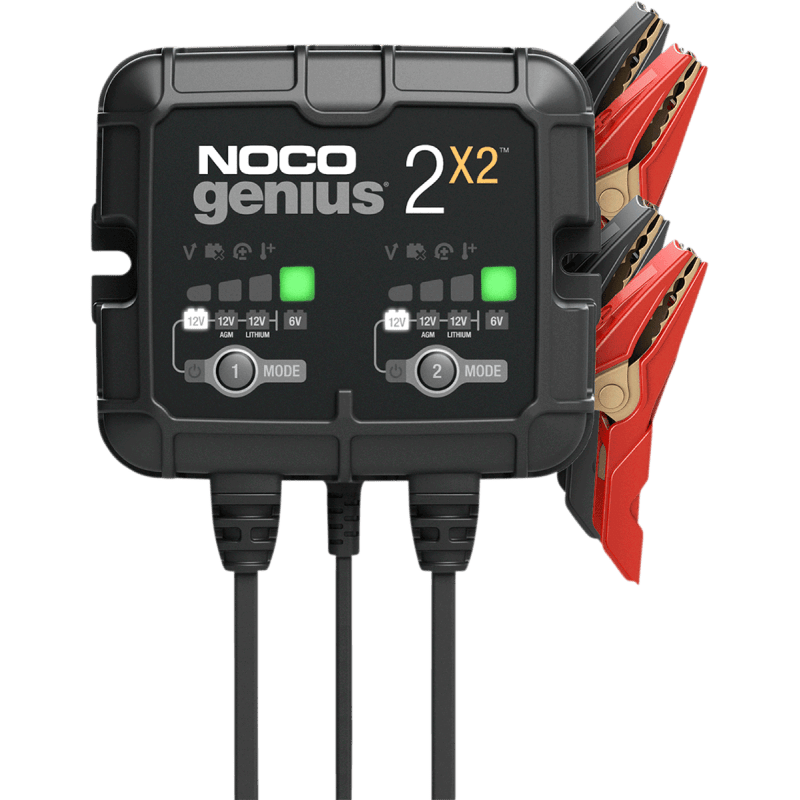 NOCO 2 - BANK BATTERY CHARGER (GENIUS2X2) - DRIVEN Canada's Powersports 046221190427GENIUS2X2