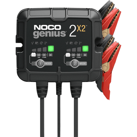 NOCO 2 - BANK BATTERY CHARGER (GENIUS2X2) - DRIVEN Canada's Powersports 046221190427GENIUS2X2