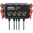 NOCO 4 - BANK BATTERY CHARGER (GENIUS2X4) - DRIVEN Canada's Powersports 046221190434GENIUS2X4