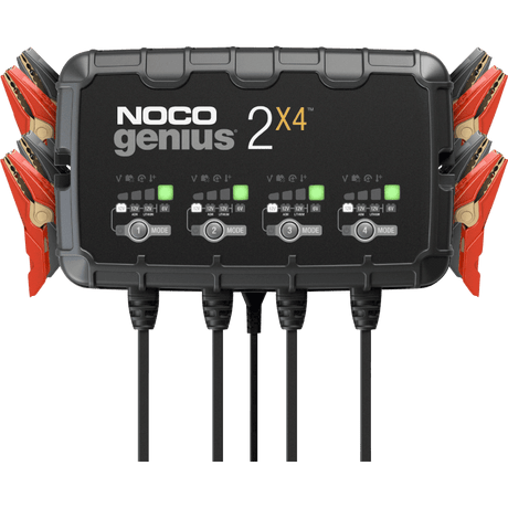 NOCO 4 - BANK BATTERY CHARGER (GENIUS2X4) - DRIVEN Canada's Powersports 046221190434GENIUS2X4