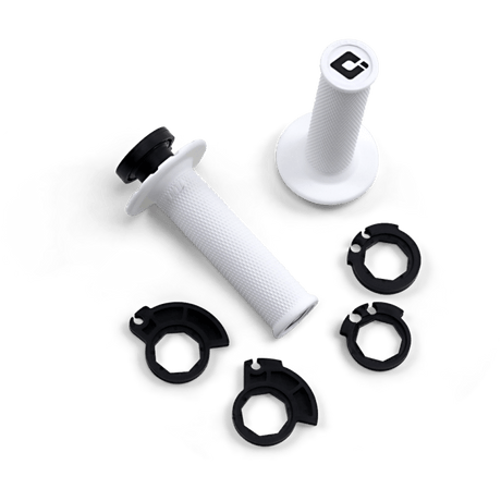 ODI MX V2 NO-WAFFLE White/Black Front - Driven Powersports