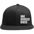 ONE BROKEN BIKER OBB STITCH LOGO SNAP BACK FLAT BRIM - Driven Powersports Inc.HATBLKSTITCHSNAP