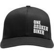 ONE BROKEN BIKER OBB STITCH LOGO VELCRO CRUVED BRIM - Driven Powersports Inc.HATBLKSTITCHVEL