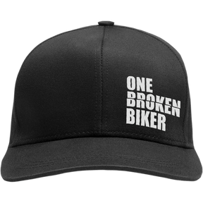 ONE BROKEN BIKER OBB STITCH LOGO VELCRO CRUVED BRIM - Driven Powersports Inc.HATBLKSTITCHVEL