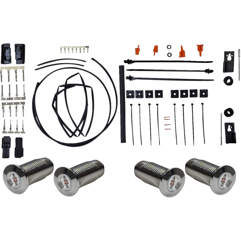 PAUL YAFFE BAGGER NATION LIGHTNING BOLTS KIT RUN/BRAKE/TURN CHROME (PYO:BB - LB - C) - DRIVEN Canada's Powersports PYO:BB - LB - C
