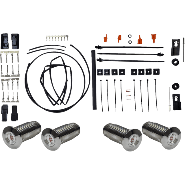 PAUL YAFFE BAGGER NATION LIGHTNING BOLTS KIT RUN/BRAKE/TURN CHROME (PYO:BB - LB - C) - DRIVEN Canada's Powersports PYO:BB - LB - C