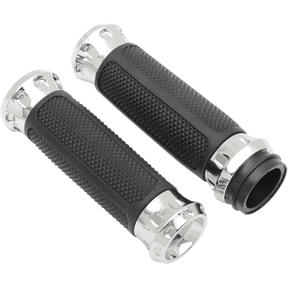 PERFORMANCE MACHINE OVERDRIVE GRIPS 08 - 18 FLHT - DRIVEN Canada's Powersports 0063 - 2082 - CH0063 - 2082 - CH