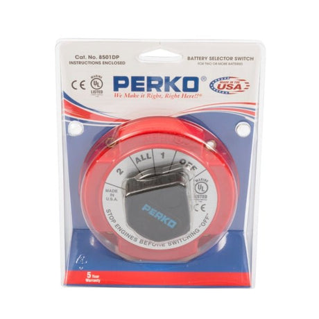 PERKO BATTERY SELECTOR SWITCH (8501DP) - DRIVEN Canada's Powersports 0852265594718501DP