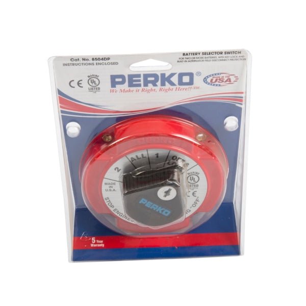 PERKO BATTERY SELECTOR SWITCH (8504DP) - DRIVEN Canada's Powersports 0852265600268504DP
