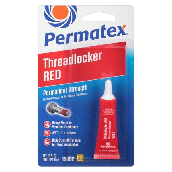 PERMATEX PERMANENT STRENGTH THREADLOCKER RED, 6 ML (26207) - DRIVEN Canada's Powersports 26207
